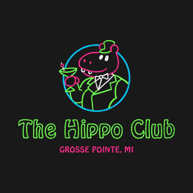 Grosse Pointe Blank Hippo Club T-Shirt by dumbshirts
