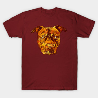 Fire Lava Pit Bull T-Shirt