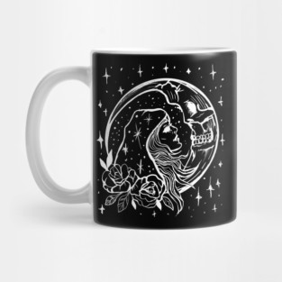 Sun Kissing the Moon Goth Witchy Mug