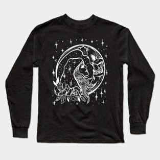 Sun Kissing the Moon Goth Witchy Long Sleeve T-Shirt