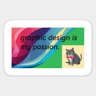 Graphic Design is My Passion Retro Meme Humor Magnet