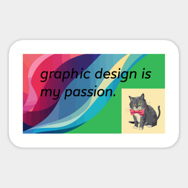Graphic Design is My Passion Retro Meme Humor Magnet by Anticorporati
