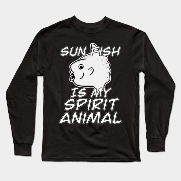 Sun Fish Is My Spirit Animal Derpy Fish Long Sleeve T-Shirt by belownormal