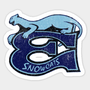 Retro Hockey Eugene Snowcats Hockey Team 90s Magnet