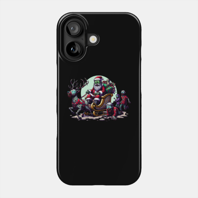 Zombie Santa Christmas Phone Case by HolidayBug