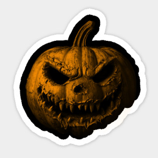 Horror Halloween Jack O Lantern Sticker