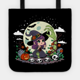 Cute Garden Witch Tote