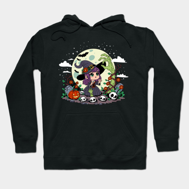 Cute Garden Witch Hoodie by H. R. Sinclair