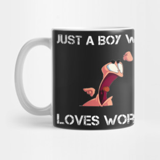 just a boy who loves worms funny worm farming Mug