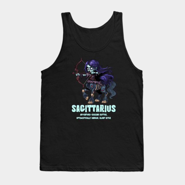 Sagittarius Zombie Tank Top by H. R. Sinclair