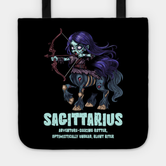 Sagittarius Zombie Tote by H. R. Sinclair