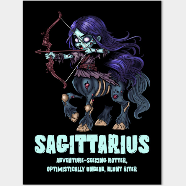 Sagittarius Zombie Wall Art by H. R. Sinclair