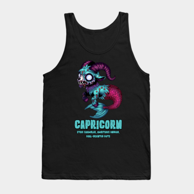Capricorn Zombie Tank Top by H. R. Sinclair