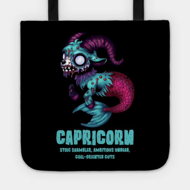 Capricorn Zombie Tote by H. R. Sinclair