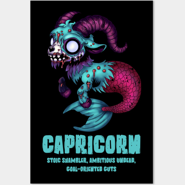 Capricorn Zombie Wall Art by H. R. Sinclair