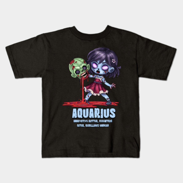 Aquarius Zombie Kids T-Shirt by H. R. Sinclair