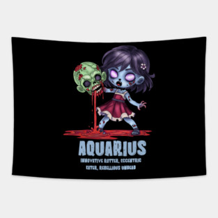 Aquarius Zombie Tapestry