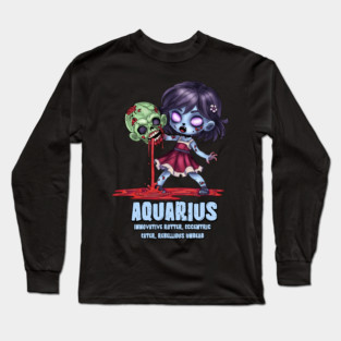 Aquarius Zombie Long Sleeve T-Shirt