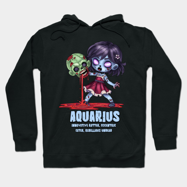 Aquarius Zombie Hoodie by H. R. Sinclair