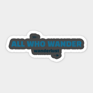 all who wander Sticker