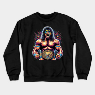 Ultimate Warrior T-Shirt –  Wrestling Legend Apparel Crewneck Sweatshirt
