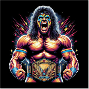 Ultimate Warrior T-Shirt –  Wrestling Legend Apparel Posters and Art