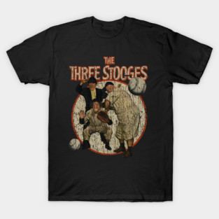 VINTAGE RETRO STYLE - Baseball- The Three Stooges T-Shirt