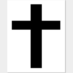 plain cross Posters and Art