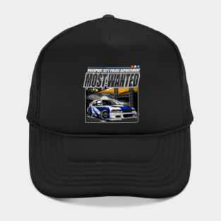 ICONIC NFS MOSTWANTED CAR  #1 BLACKLIST-WITH BACKGROUND Hat