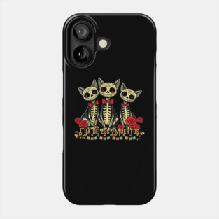 Dia De Los Muertos Cat Phone Case