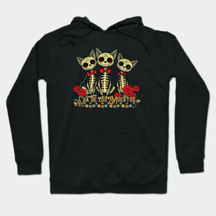 Dia De Los Muertos Cat Hoodie
