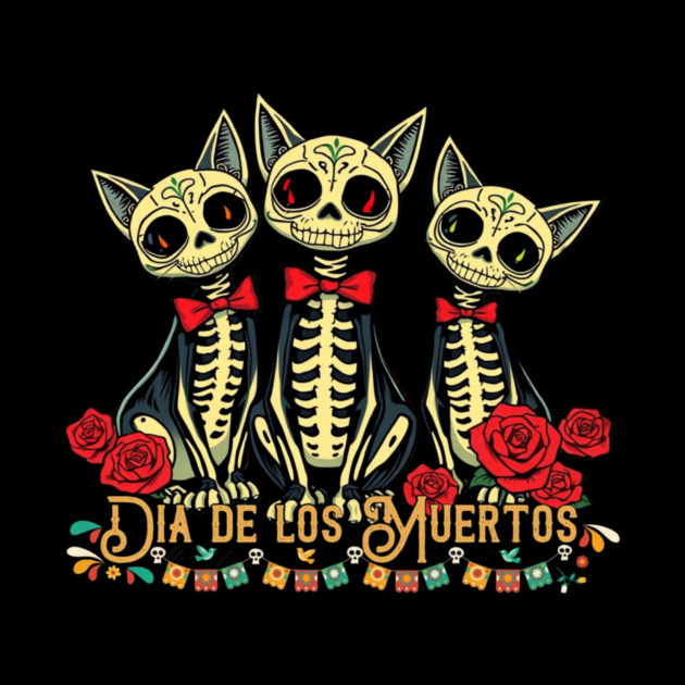 Dia De Los Muertos Cat by Pete the Cat Guy