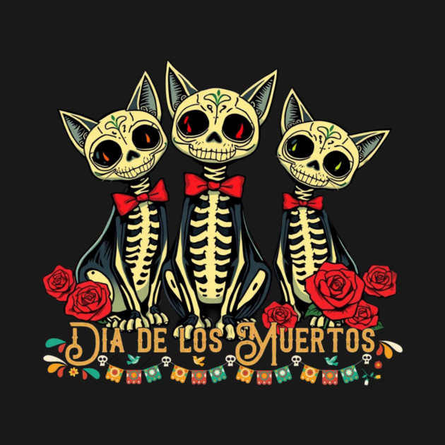 Dia De Los Muertos Cat by Pete the Cat Guy