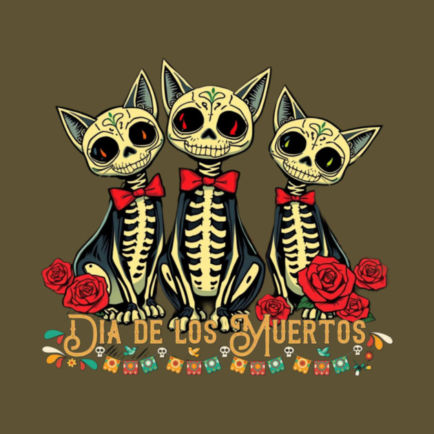 Dia De Los Muertos Cat by Pete the Cat Guy