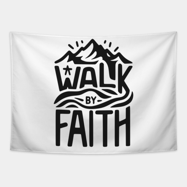 Walk by Faith Tapestry by Frank Ring