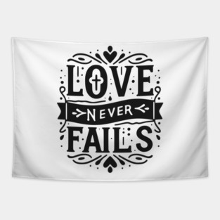 Love Never Fails Tapestry