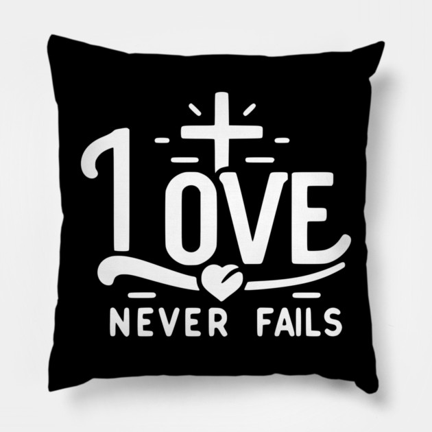 Love Never Fails Pillow by Frank Ring