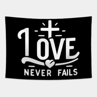 Love Never Fails Tapestry