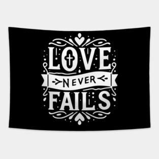 Love Never Fails Tapestry