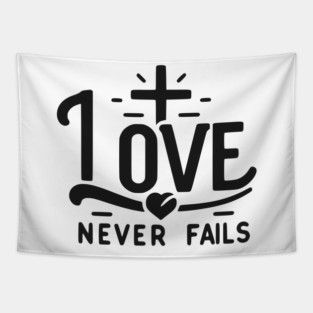 Love Never Fails Tapestry
