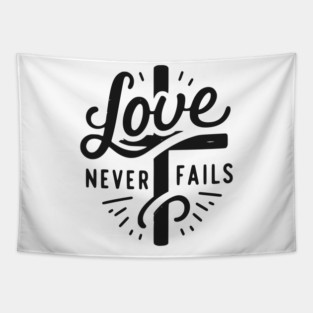Love Never Fails Tapestry