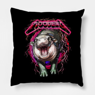 Metal moo deng Pillow
