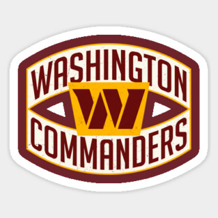 commanders football Sticker