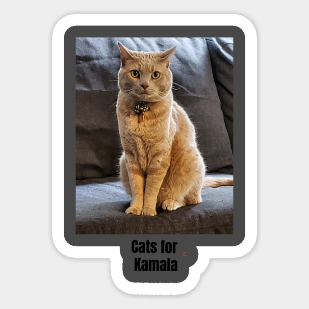 Cats for Kamala Sticker by FirstClassQueen