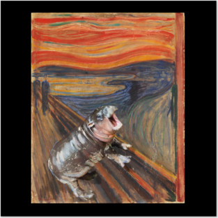 Moo Deng Scream Posters and Art