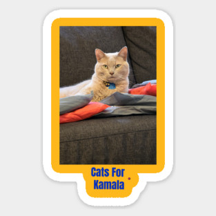 Cats For Kamala Sticker