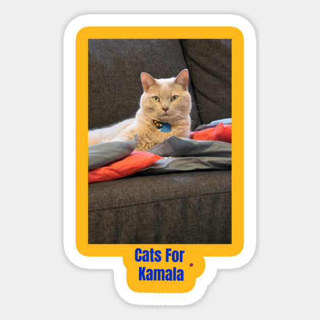 Cats For Kamala Sticker by FirstClassQueen