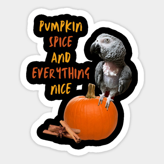 Einstein Parrot / Pumpkin Spice and Everything Nice Magnet by Einstein Parrot