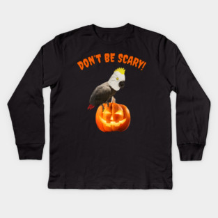 Einstein Parrot / Don't Be Scary Kids Long Sleeve T-Shirt
