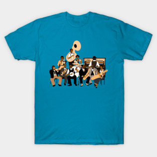 1920s Ten Piece Jazz Band - Orange T-Shirt